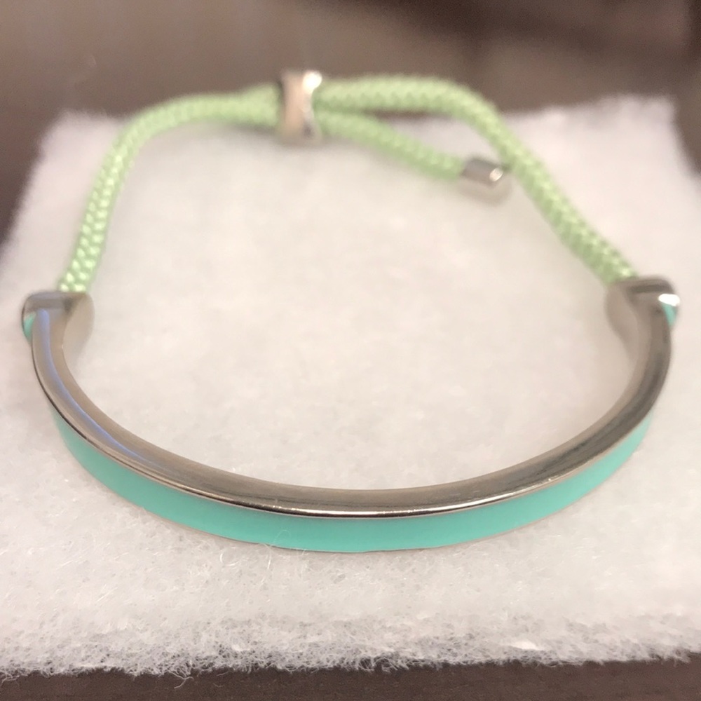 Fossil Silver bracelet with Shell enamel accent